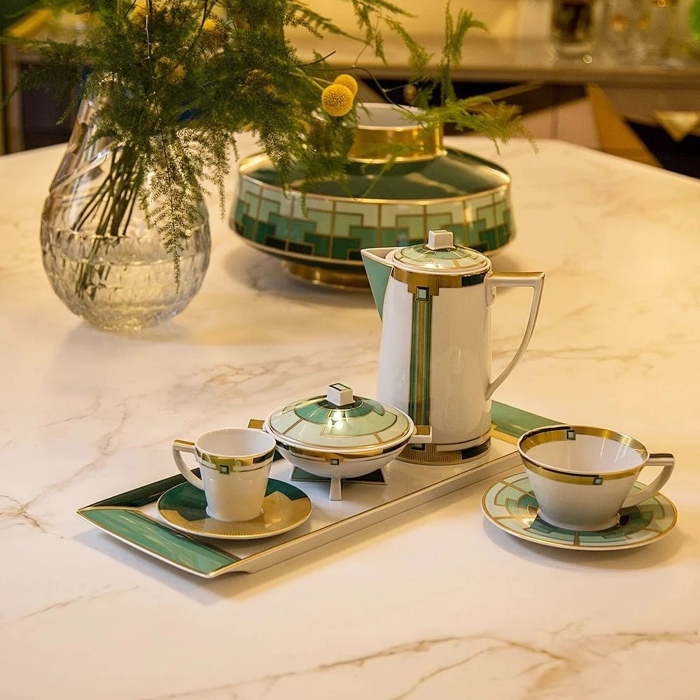Jogo de Xicaras Para Cafe Com Pires Vista Alegre Emerald 93 Ml 4 Pecas Jogo de Xicaras Para Cafe Com Pires Vista Alegre Emerald 93 Ml 4 Pecas