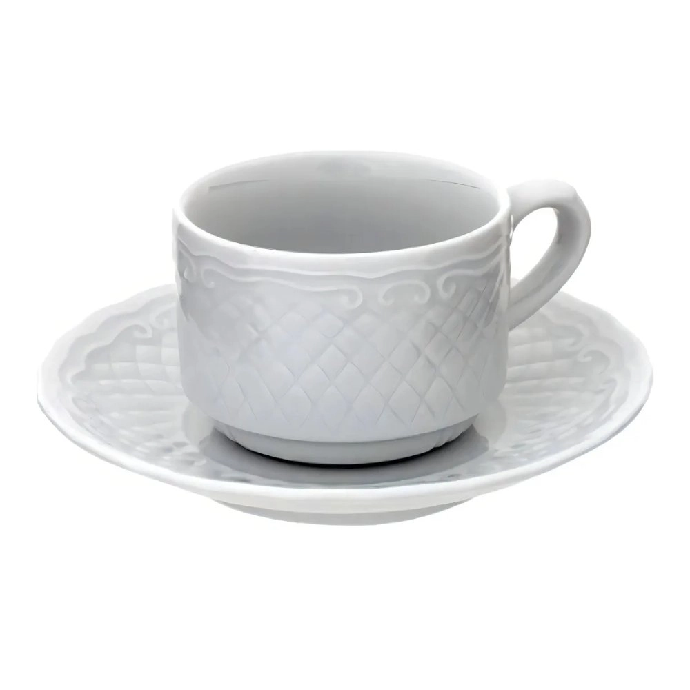 Jogo de Xicaras Para Cafe Com Pires Vista Alegre Escorial Jogo de Xicaras Para Cafe Com Pires Vista Alegre Escorial