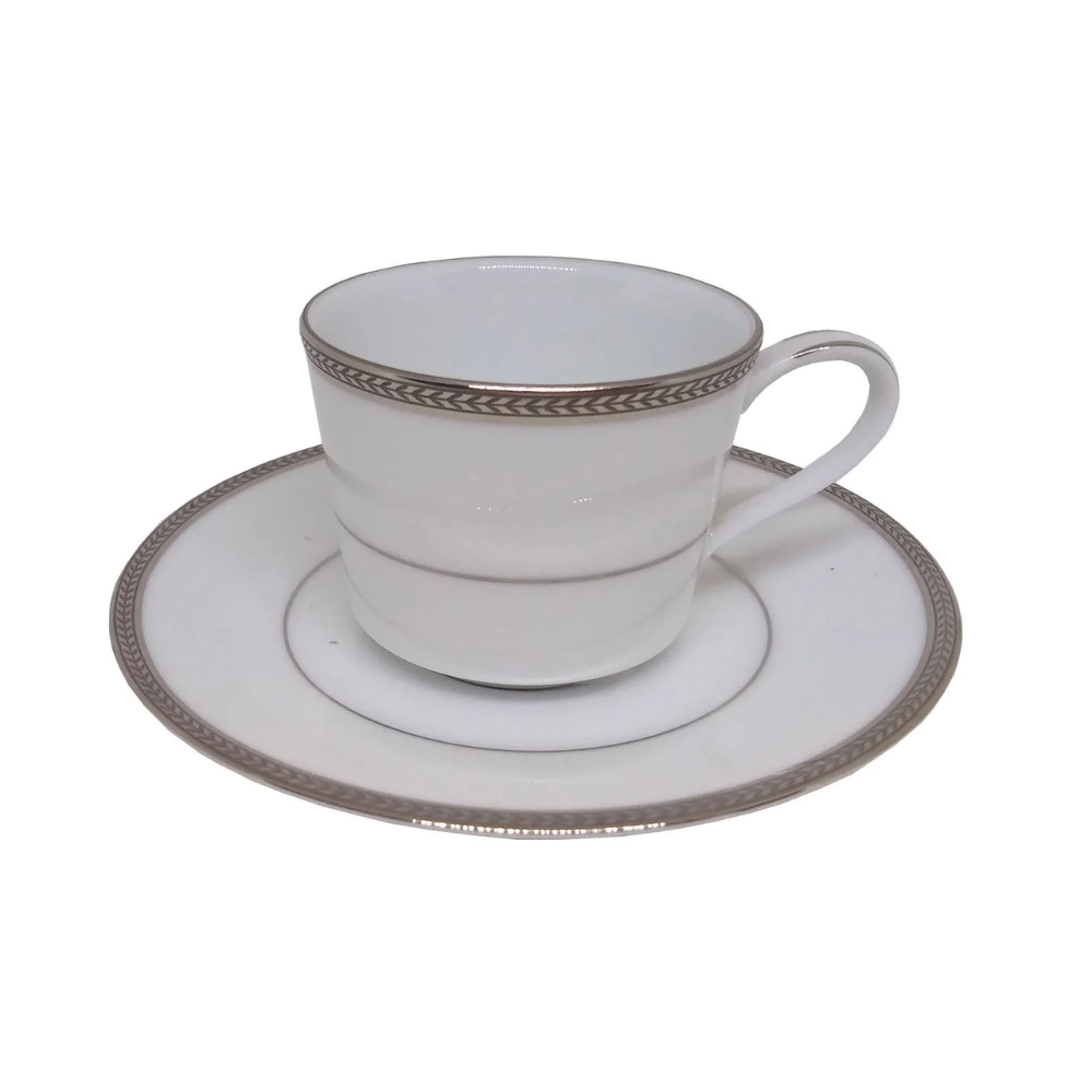 Jogo de Xicaras Para Cafe Noritake Toorak Platinum