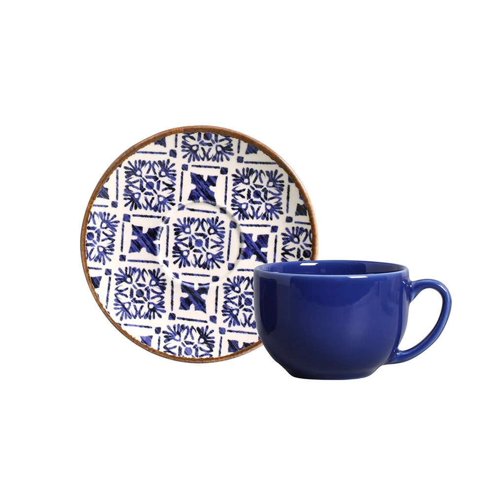 Jogo de Xicaras Para Cha Com Pires - Asteca Jogo de Xicaras Para Cha Com Pires - Asteca