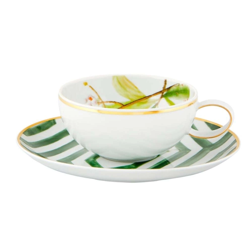 Jogo de Xicaras Para Cha Com Pires Vista Alegre Amazonia 251 Ml - 4 Pecas Jogo de Xicaras Para Cha Com Pires Vista Alegre Amazonia 251 Ml - 4 Pecas