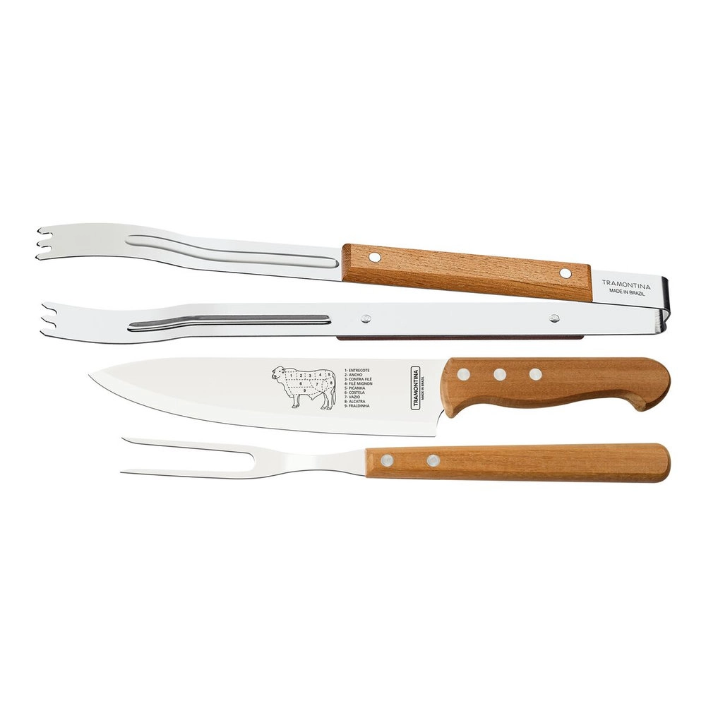 Jogo Para Churrasco Tramontina - 3 Pecas