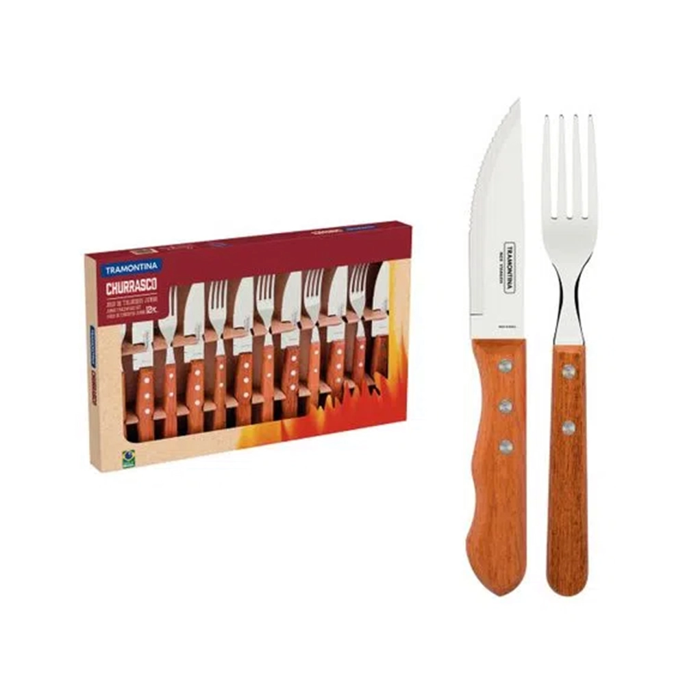 Jogo Para Churrasco Tramontina Dynamic - 12 Peças Jogo Para Churrasco Tramontina Dynamic - 12 Peças