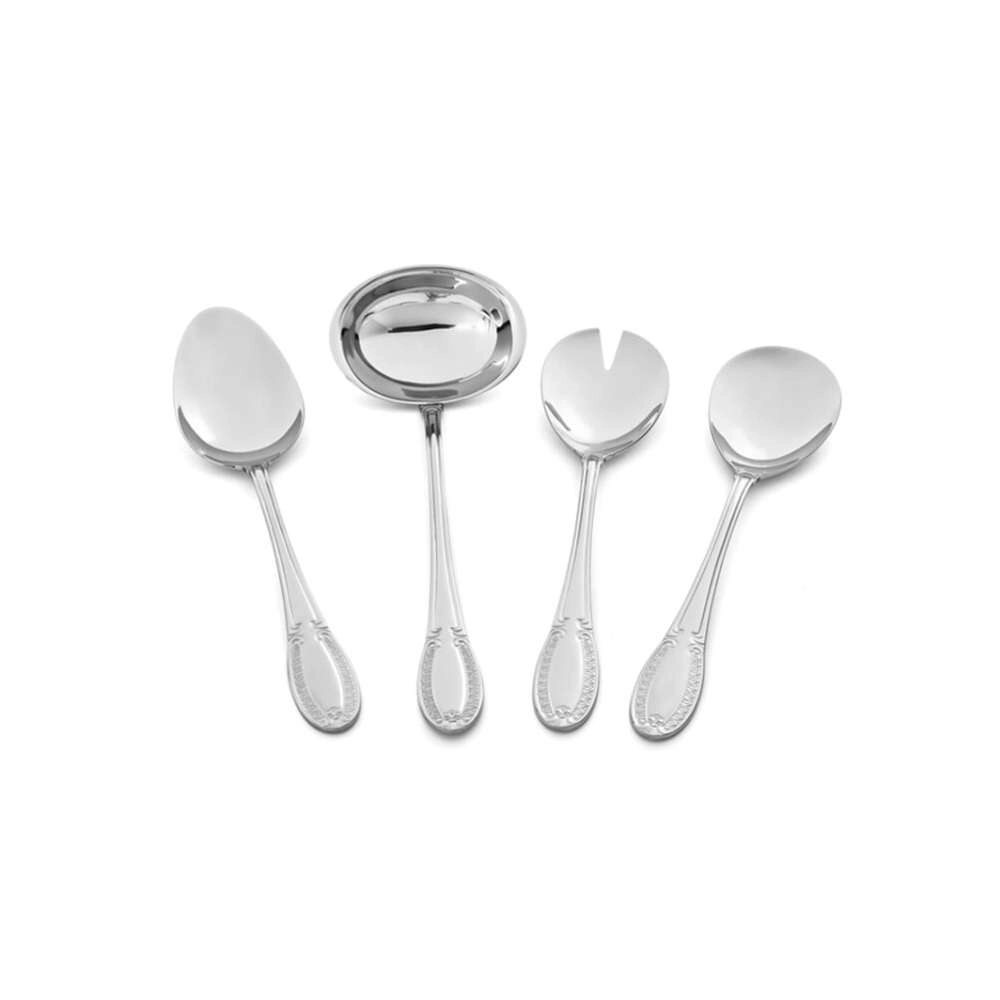 Jogo Para Servir St James Venetian Aco Inox 4 Pecas