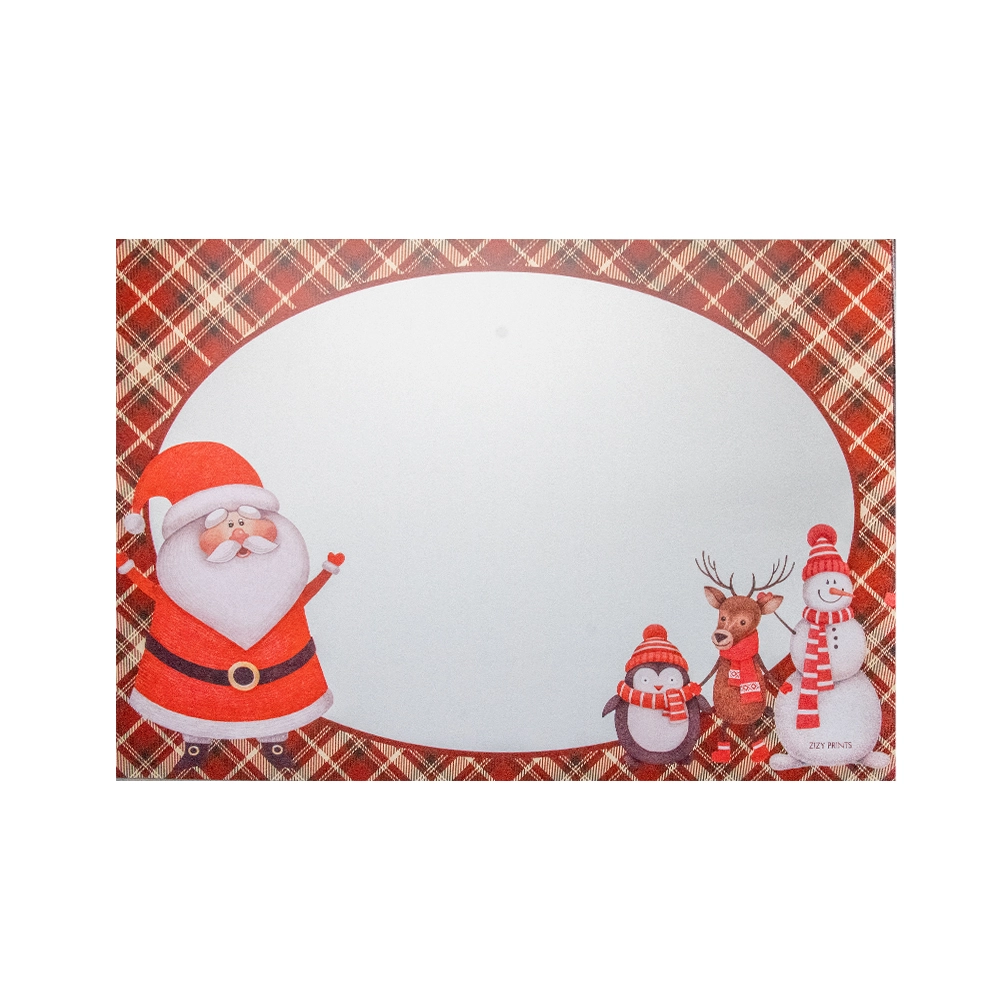 Kit de Jogos Americanos Zizy Prints Papai Noel 34 x 48 cm - 12 peças Kit de Jogos Americanos Zizy Prints Papai Noel 34 x 48 cm - 12 peças