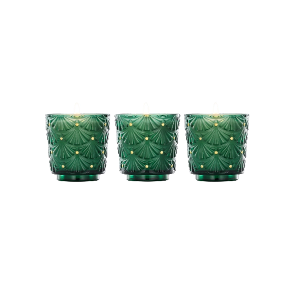 Kit de Mini Velas Copo de Vidro Votive 25h Voluspa Holiday Collection - 3 Peças Kit de Mini Velas Copo de Vidro Votive 25h Voluspa Holiday Collection - 3 Peças