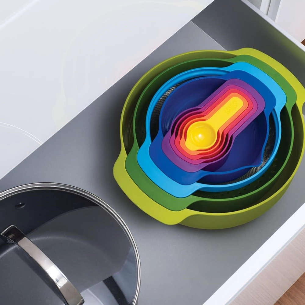 Kit de Tigelas e Xicaras Para Misturar Joseph Joseph Nest 9 Pecas Kit de Tigelas e Xicaras Para Misturar Joseph Joseph Nest 9 Pecas