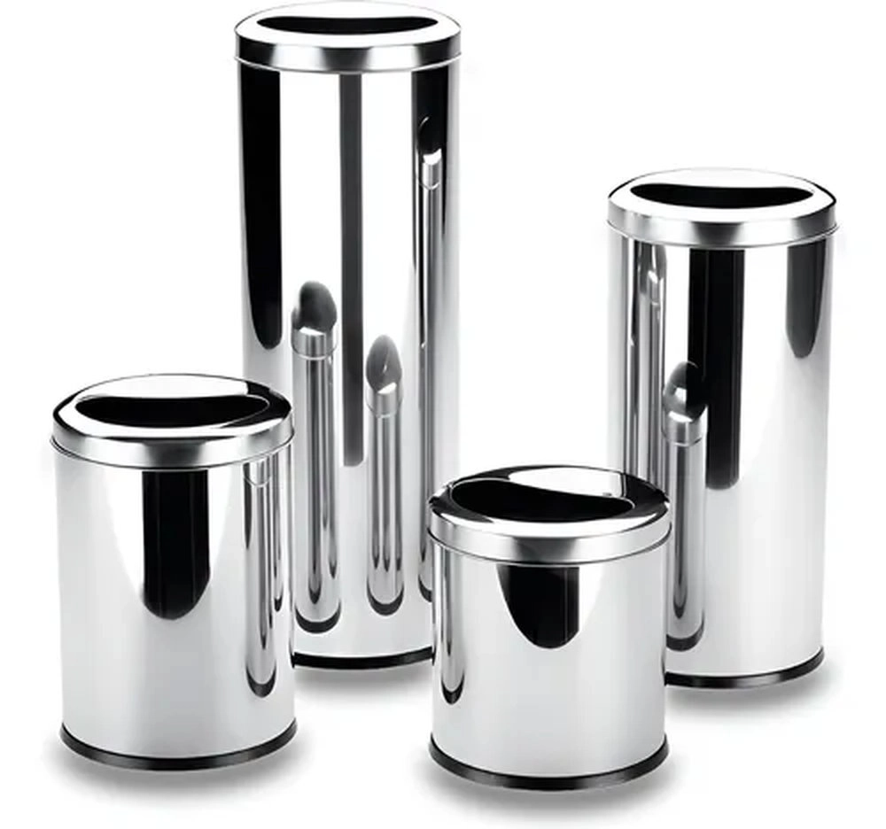 Lixeira 1/2 Lua Brinox Decorline 12 Litros