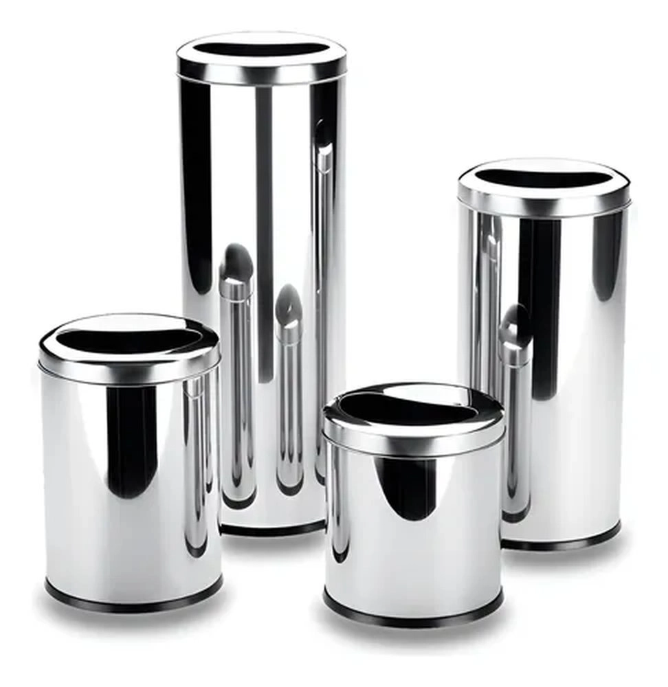 Lixeira 1/2 Lua Brinox Decorline 16,5 Litros Lixeira 1/2 Lua Brinox Decorline 16,5 Litros