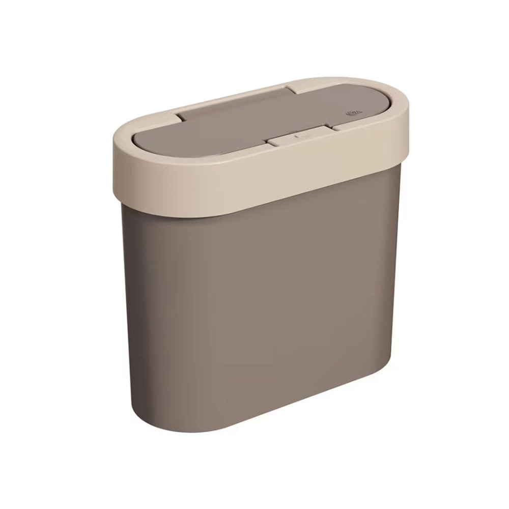 Lixeira Automatica Coza Flat Cinza 2,8 Litros Lixeira Automatica Coza Flat Cinza 2,8 Litros