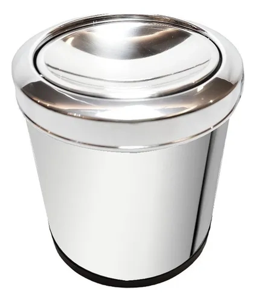 Lixeira Com Tampa Basculante Brinox Decorline 3,2 Litros Lixeira Com Tampa Basculante Brinox Decorline 3,2 Litros