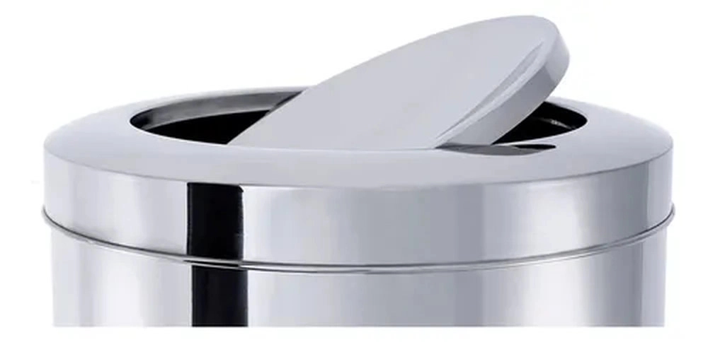 Lixeira Com Tampa Basculante Brinox Decorline 47 Litros Lixeira Com Tampa Basculante Brinox Decorline 47 Litros