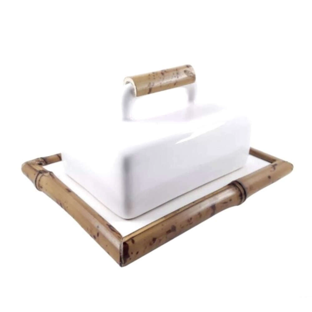 Manteigueira Quadrada Sil Sonia Pierry Branca Manteigueira Quadrada Sil Sonia Pierry Branca