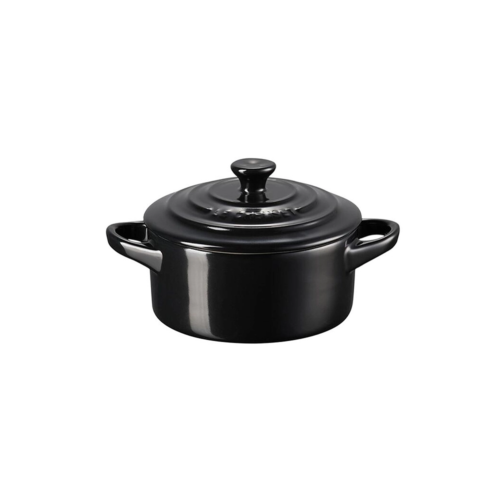Mini Cocotte Com Pegador Preto Le Creuset 10 Cm