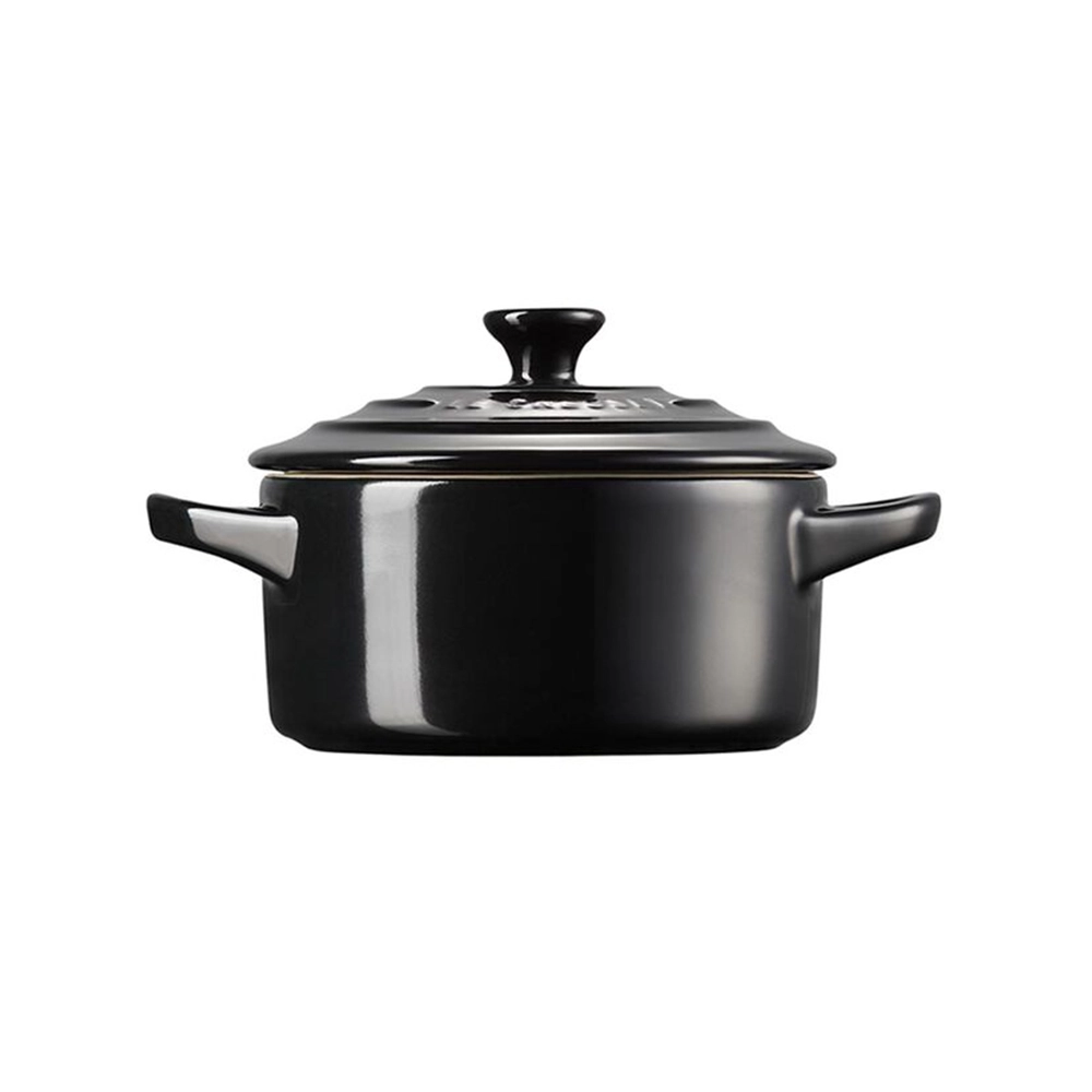 Mini Cocotte Com Pegador Preto Le Creuset 10 Cm
