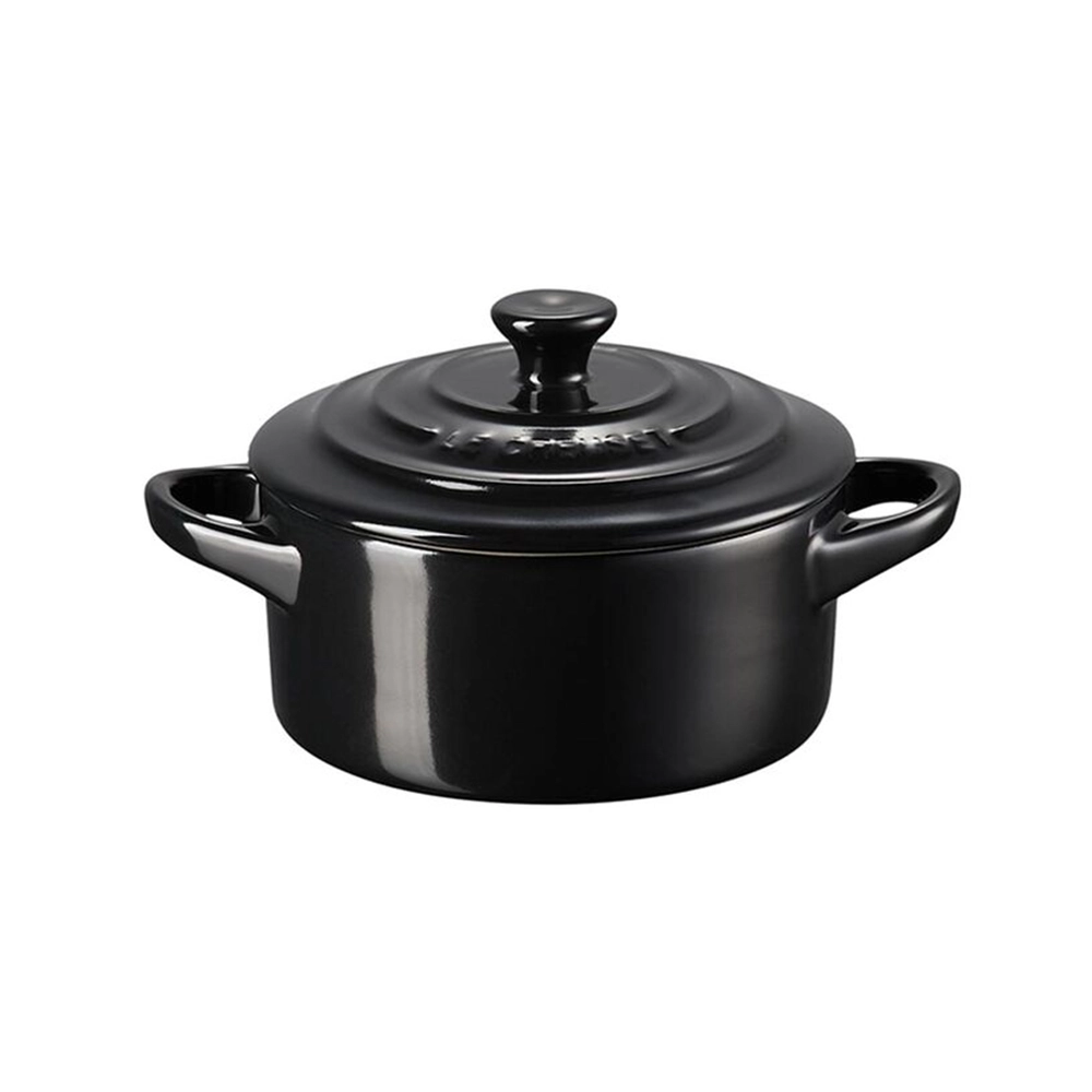 Mini Cocotte Com Pegador Preto Le Creuset 10 Cm