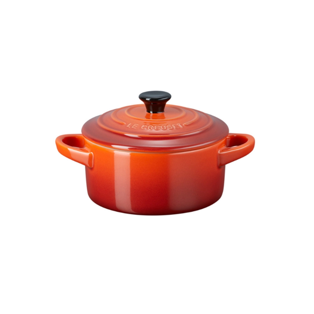Mini Cocotte Com Pegador Preto Le Creuset 10 Cm Mini Cocotte Com Pegador Preto Le Creuset 10 Cm