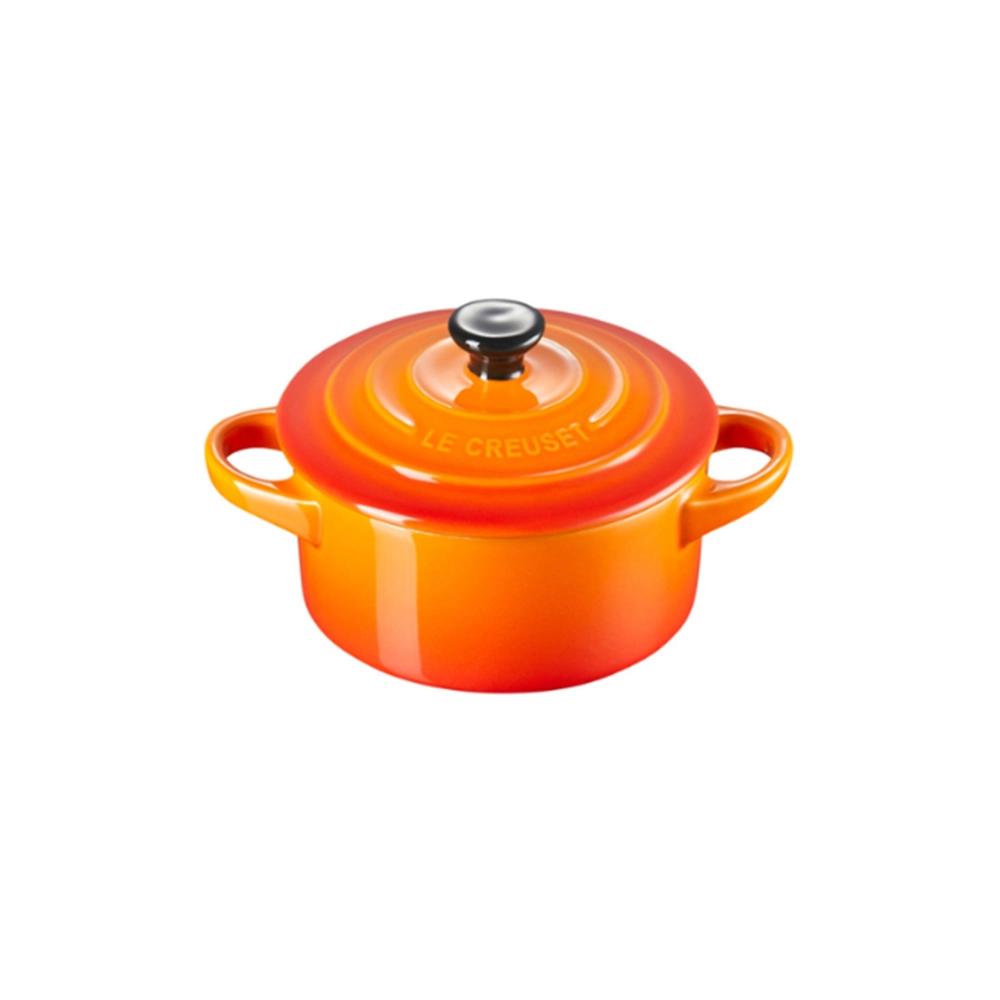 Mini Cocotte Com Pegador Preto Le Creuset 10 Cm