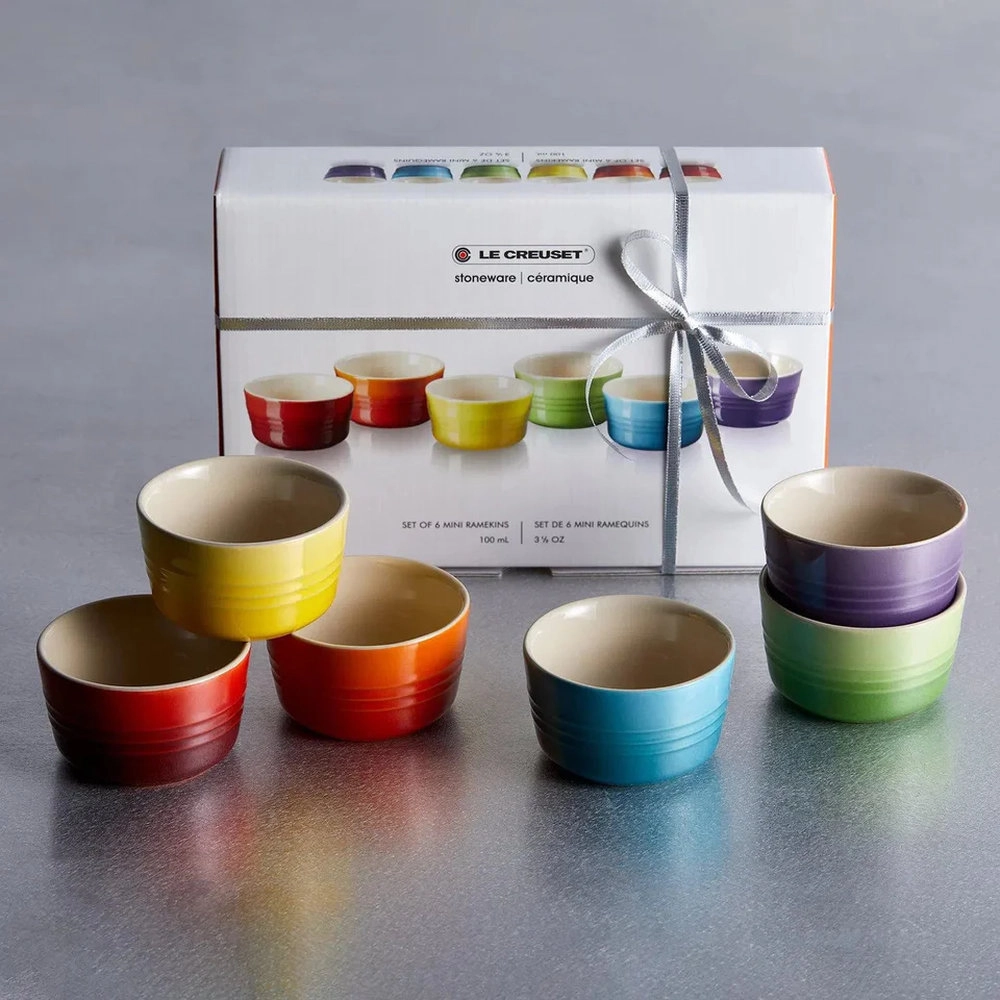 Mini Ramekins Le Creuset Gift Collection 100 Ml - 6 Peças Mini Ramekins Le Creuset Gift Collection 100 Ml - 6 Peças