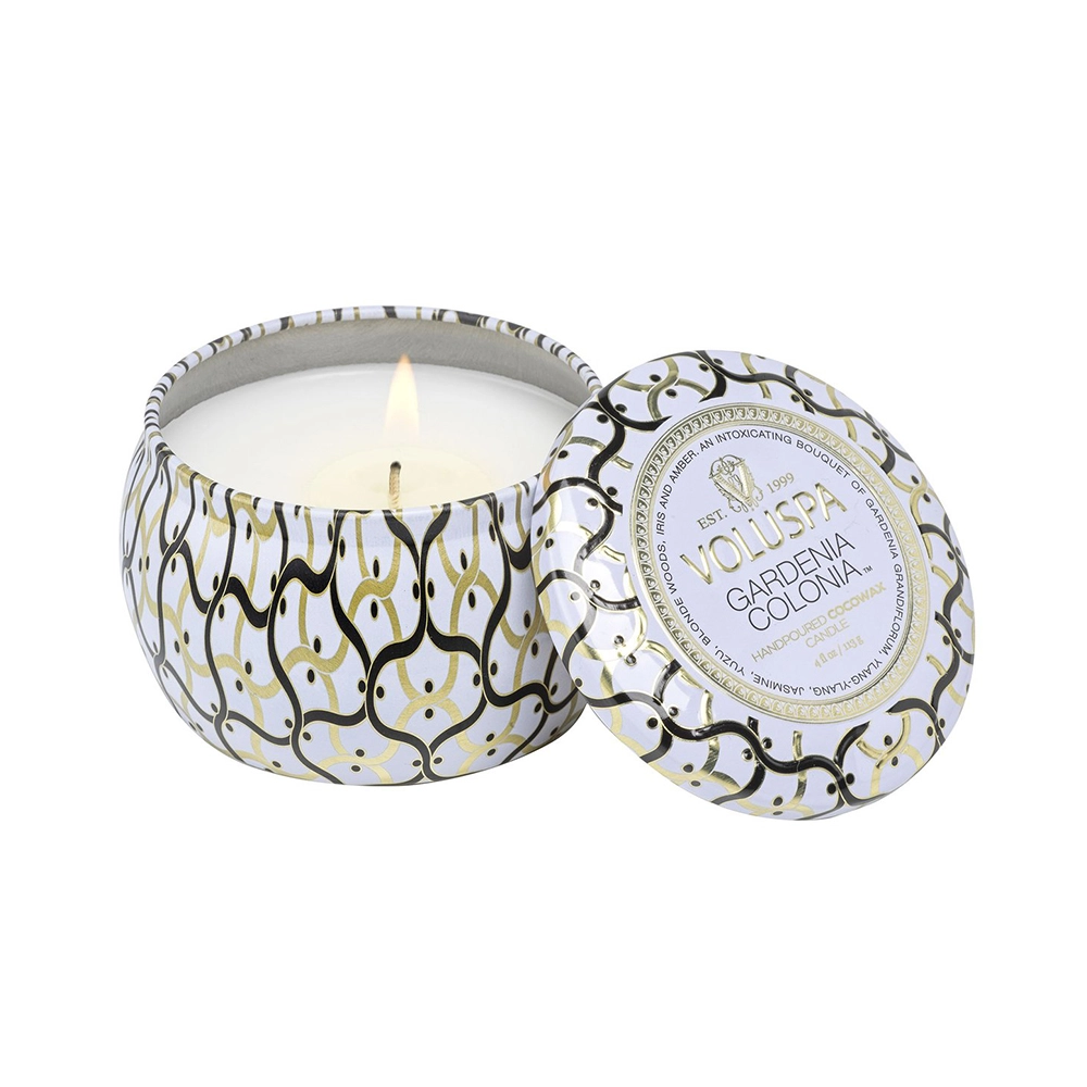 Mini Vela Lata 25h Voluspa Nova Coleção Maison Blanc Mini Vela Lata 25h Voluspa Nova Coleção Maison Blanc