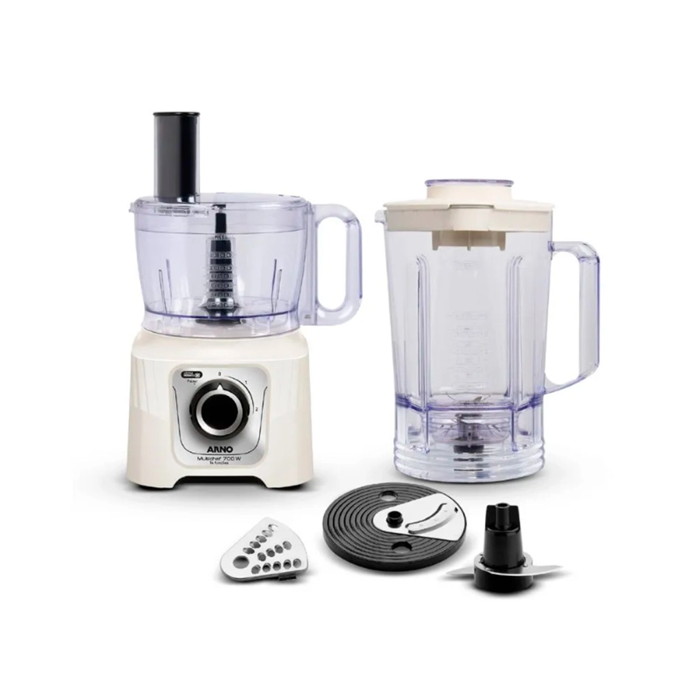 Multiprocessador Arno Multichef 16 Funções Marfim Mp62