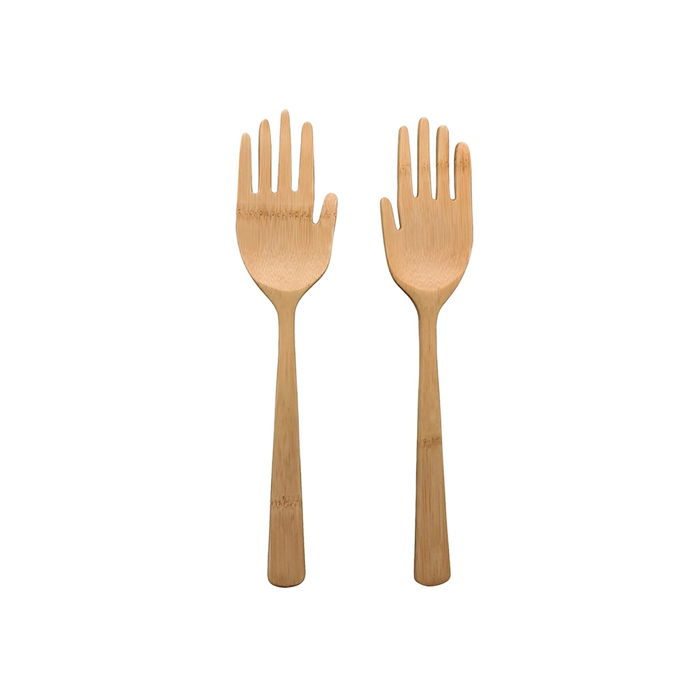 Pegador de Salada Mãozinha Oikos Bambu 30 Cm Pegador de Salada Mãozinha Oikos Bambu 30 Cm