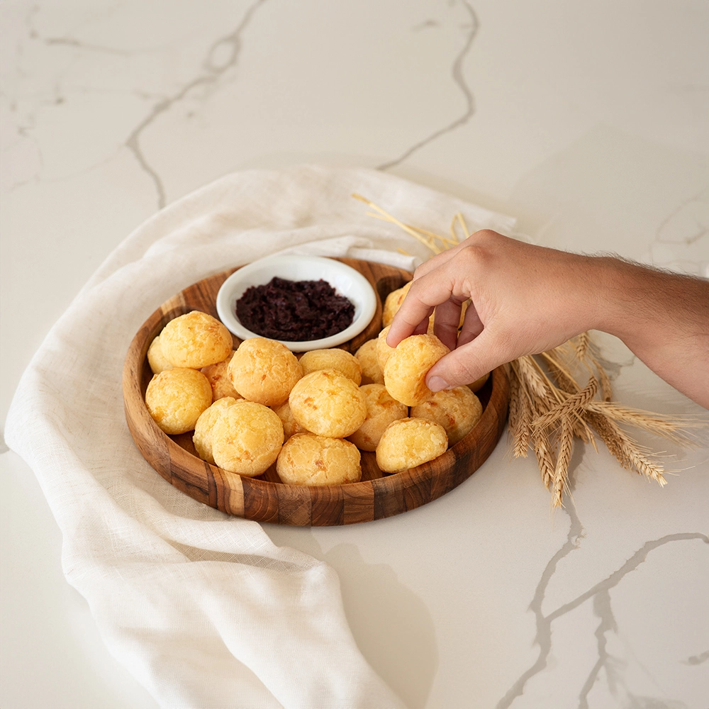 Petisqueira Redonda Com Mini Bowl Monte Novo Halden 30,5 Cm