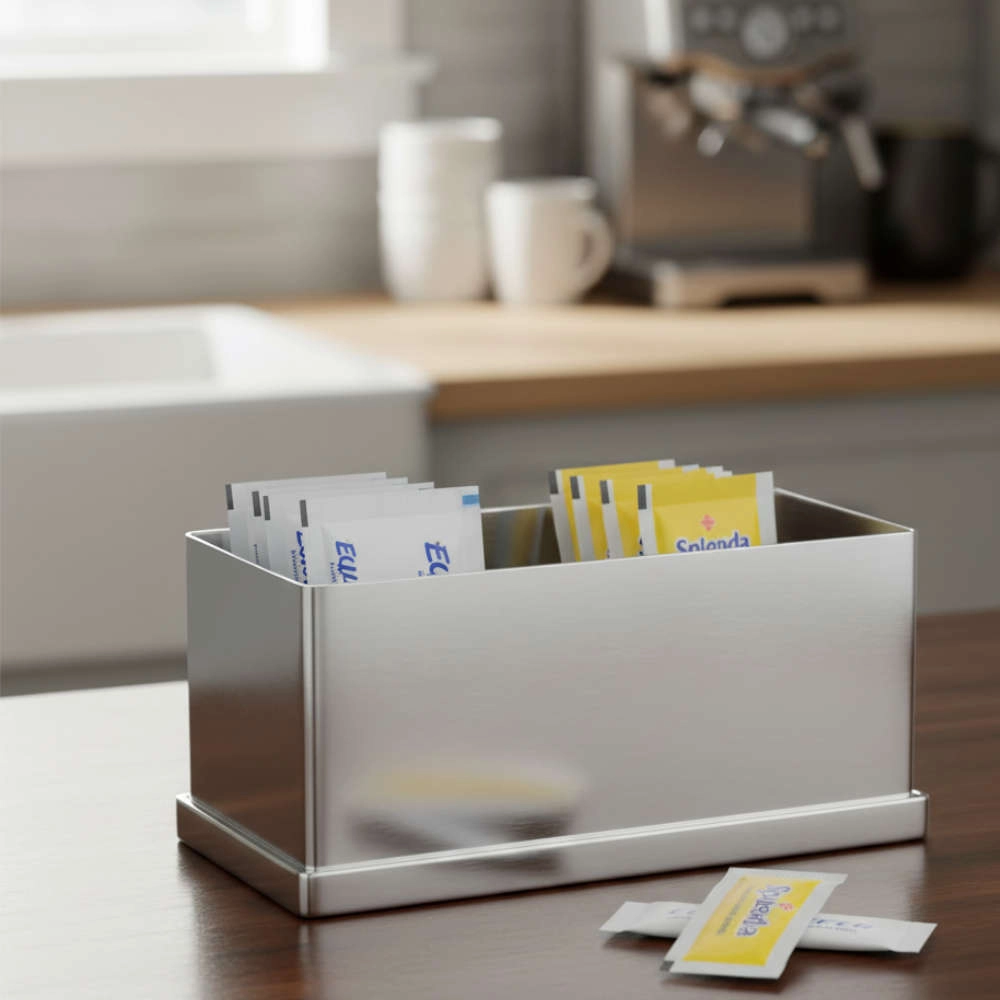 Porta Adocante Retangular Silverlux Liso Porta Adocante Retangular Silverlux Liso