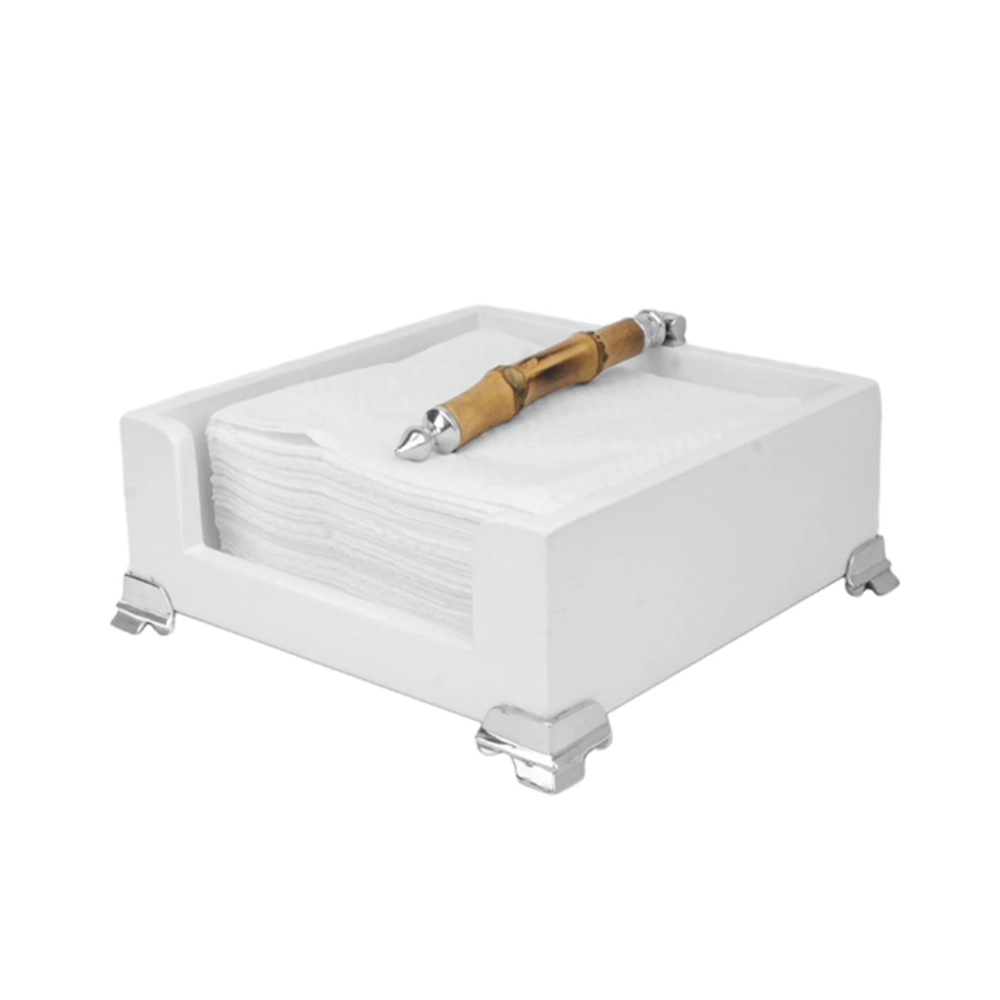 Porta Guardanapo Design By Somers Bambu 20 X 20 Cm Porta Guardanapo Design By Somers Bambu 20 X 20 Cm