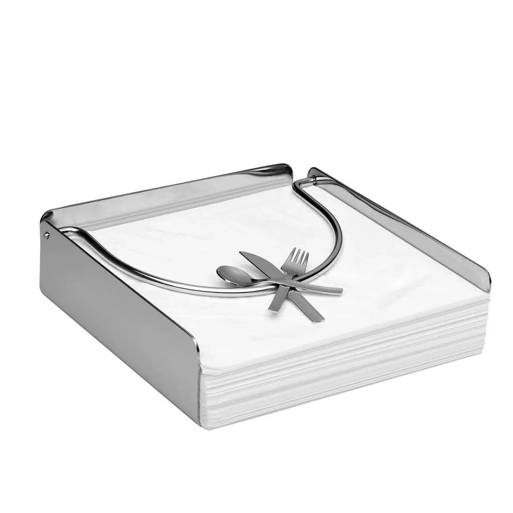 Porta-guardanapos Riva Manuela Horizontal Aco Inox Porta-guardanapos Riva Manuela Horizontal Aco Inox