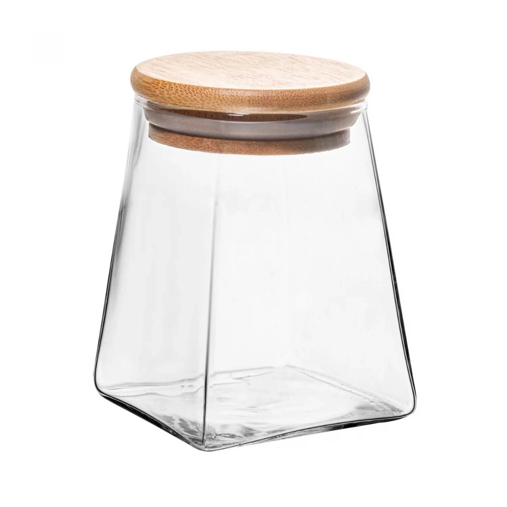 Porta Mantimento Com Tampa de Bambu 350ml Porta Mantimento Com Tampa de Bambu 350ml