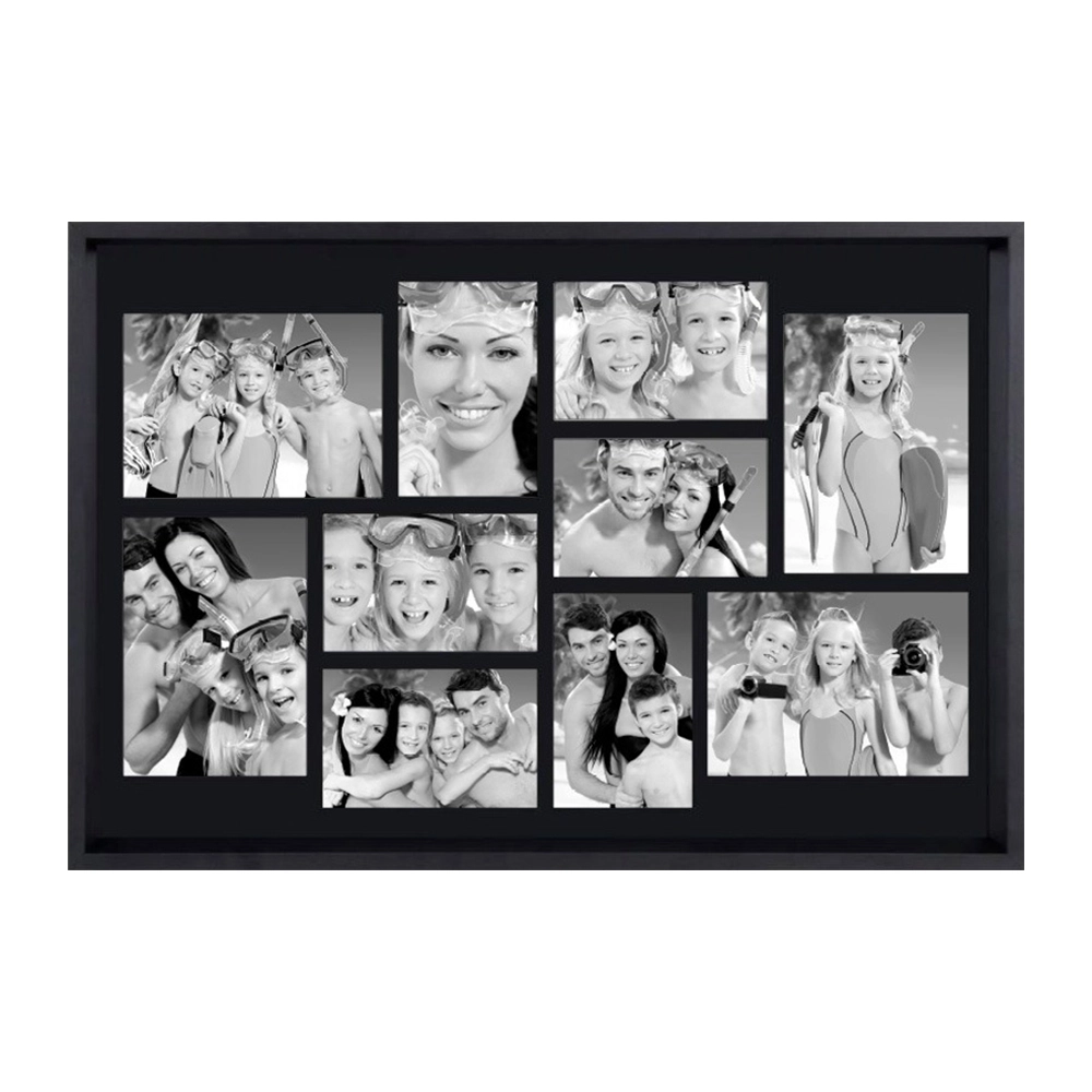 Porta Retrato de Parede Infinity Molduras Happy Wall - 10 Fotos Porta Retrato de Parede Infinity Molduras Happy Wall - 10 Fotos