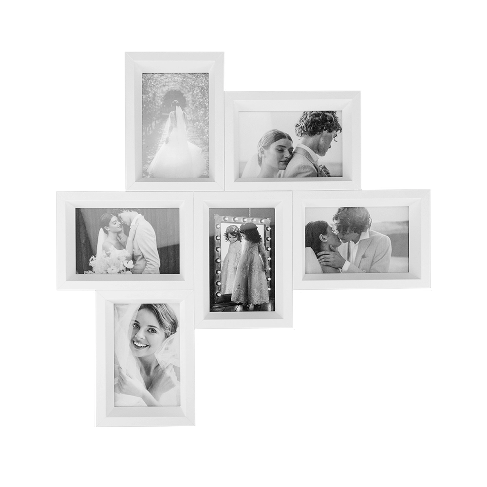 Porta Retrato de Parede Infinity Molduras Sculti - 6 Fotos Porta Retrato de Parede Infinity Molduras Sculti - 6 Fotos