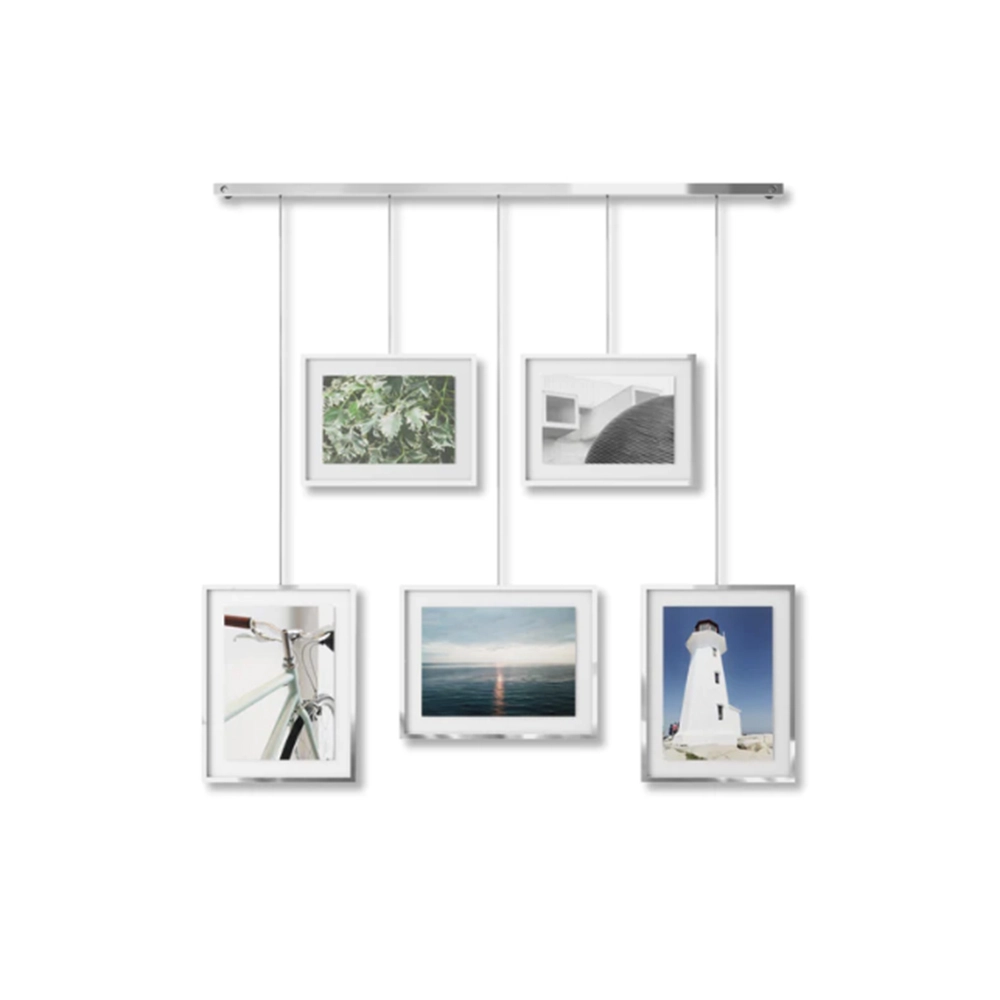 Porta Retrato de Parede Umbra Exhibit - 5 Peças Porta Retrato de Parede Umbra Exhibit - 5 Peças