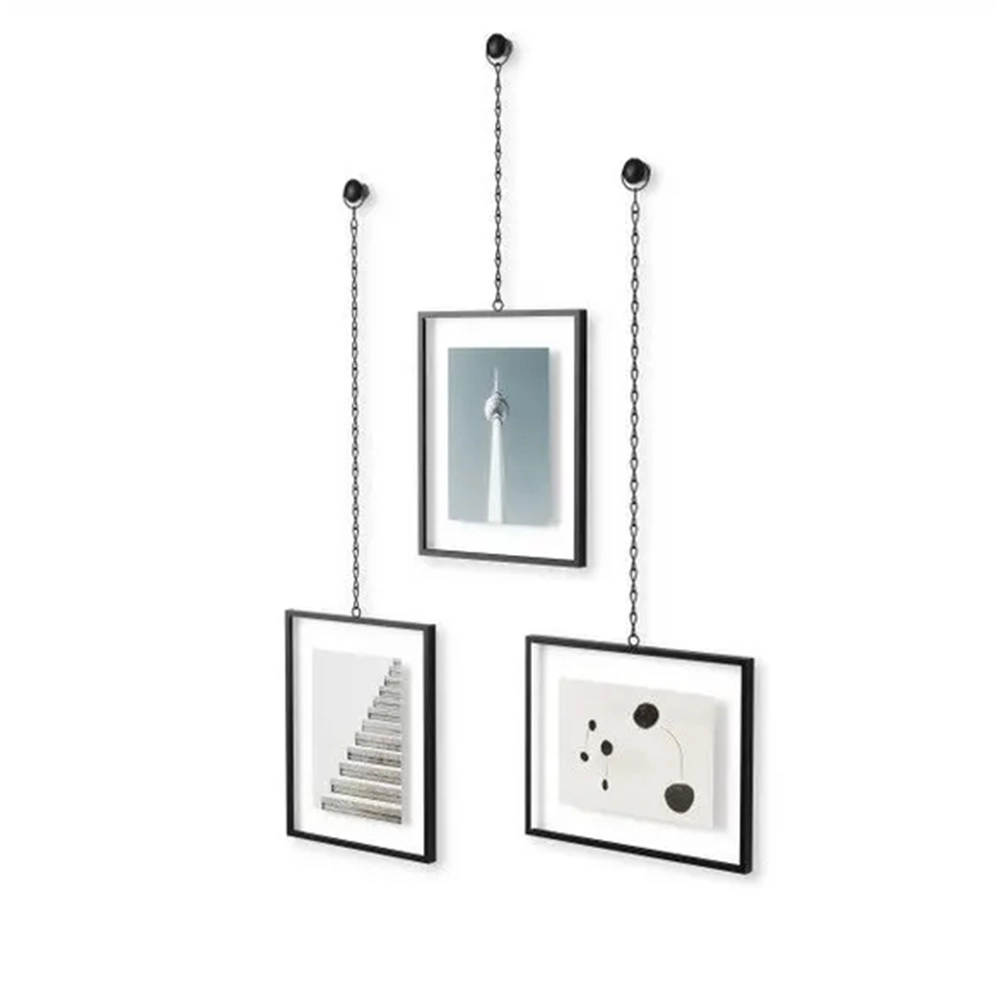 Porta Retrato de Parede Umbra Fotochain 20 X 25 Cm - 3 Peças