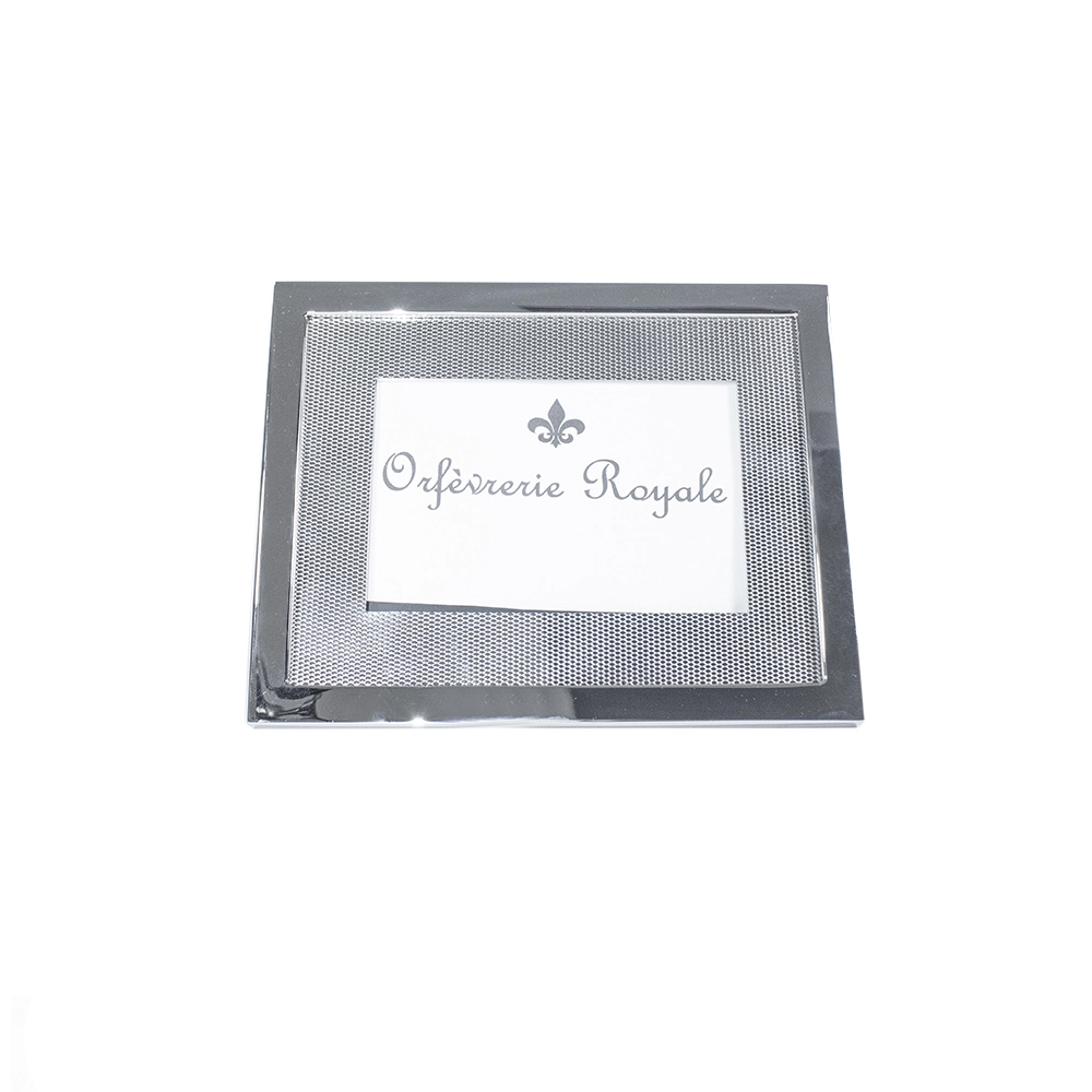 Porta Retrato Orfèvrerie Royale Arlequin Aço Inox 13 X 18 Cm