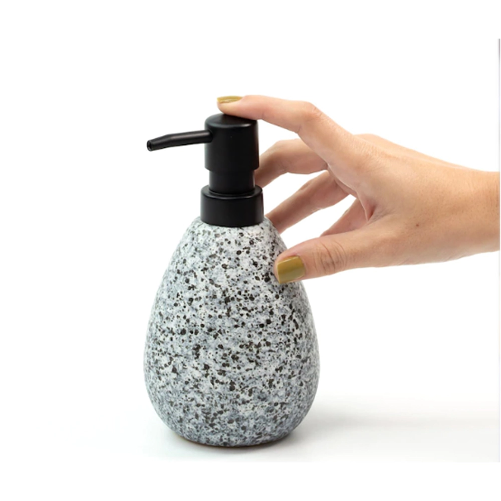 Porta Sabonete Líquido Oikos Granulado 11,2 X 8,2 Cm Porta Sabonete Líquido Oikos Granulado 11,2 X 8,2 Cm