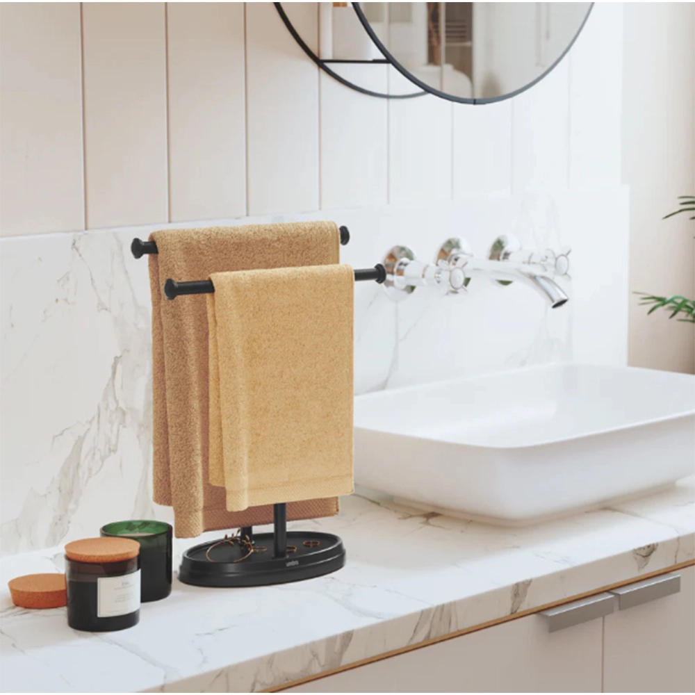 Porta Toalha de Banheiro Umbra Palm Tree 26 X 12 X 35 Cm