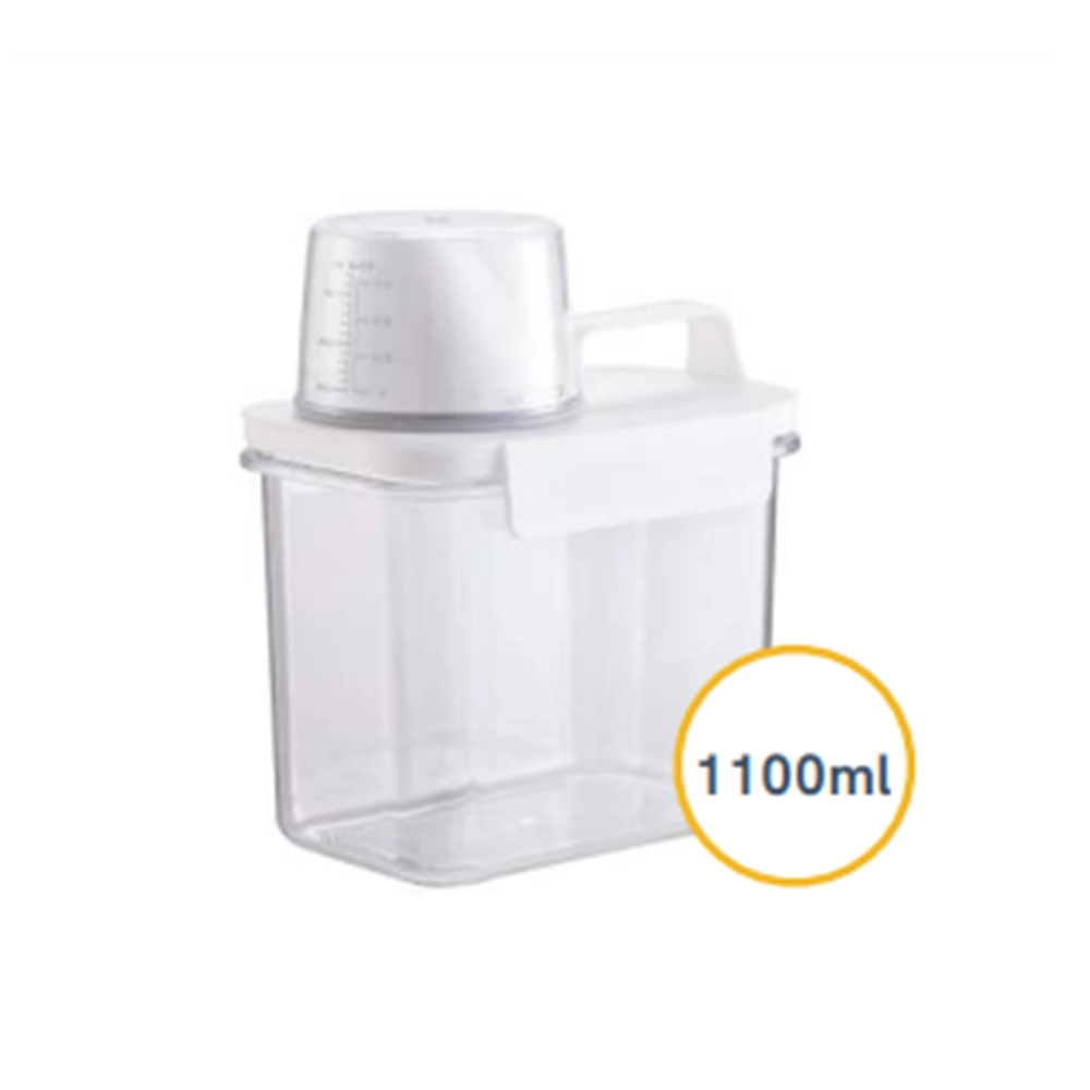 Pote Com Copo Medidor e Trava Oikos 1100 Ml Pote Com Copo Medidor e Trava Oikos 1100 Ml