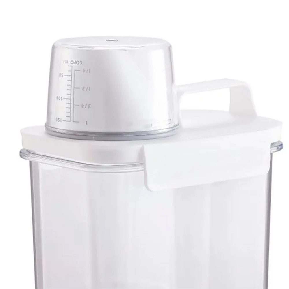 Pote Com Copo Medidor e Trava Oikos 1800 Ml Pote Com Copo Medidor e Trava Oikos 1800 Ml