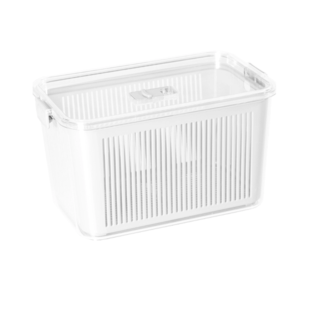 Pote Hermético Multiuso Com Cesto Paramount Slim Branco 4470 Ml Pote Hermético Multiuso Com Cesto Paramount Slim Branco 4470 Ml