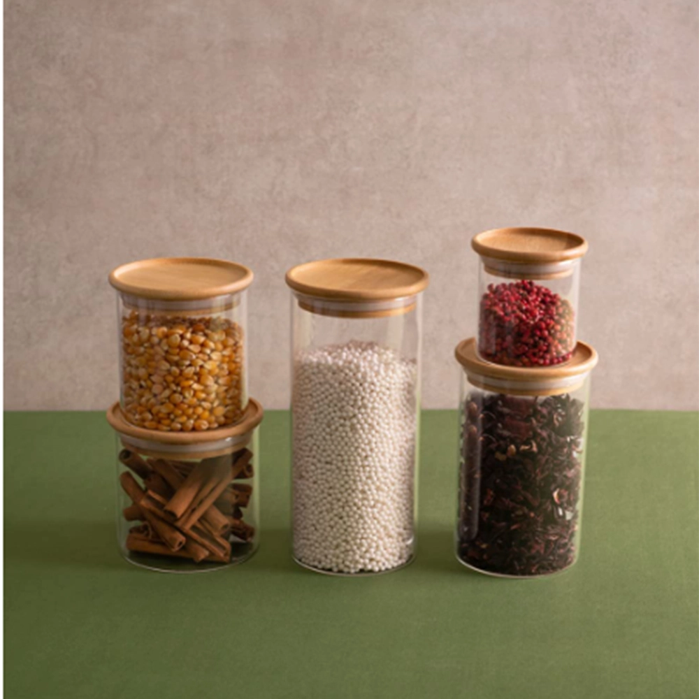 Pote Para Mantimentos Empilhável Redondo Com Tampa Oikos Bambu 600 Ml Pote Para Mantimentos Empilhável Redondo Com Tampa Oikos Bambu 600 Ml