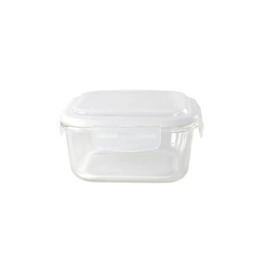 Pote Quadrado Com Tampa Oikos 1,2 Litros Pote Quadrado Com Tampa Oikos 1,2 Litros