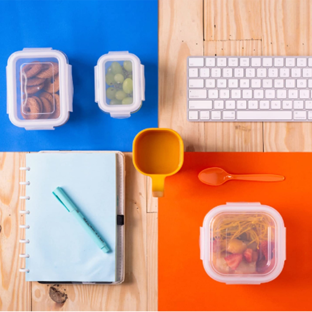 Pote Retangular Raso Com Tampa Oikos 840 Ml Pote Retangular Raso Com Tampa Oikos 840 Ml