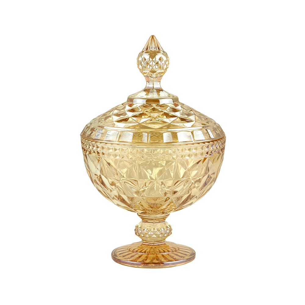 Potiche Com Pé Lyor Diamond Metalizado 15 X 23 Cm Potiche Com Pé Lyor Diamond Metalizado 15 X 23 Cm