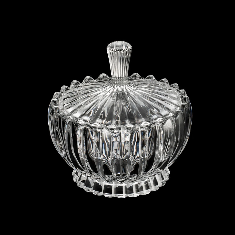 Potiche Decorativo Cristal Geneva 16,5 X 17x5 Cm - Wolff Potiche Decorativo Cristal Geneva 16,5 X 17x5 Cm - Wolff