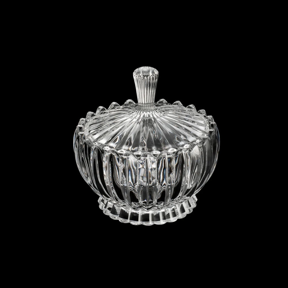 Potiche Decorativo de Cristal Com Tampa Geneva 11cm X 11cm - Wolff Potiche Decorativo de Cristal Com Tampa Geneva 11cm X 11cm - Wolff