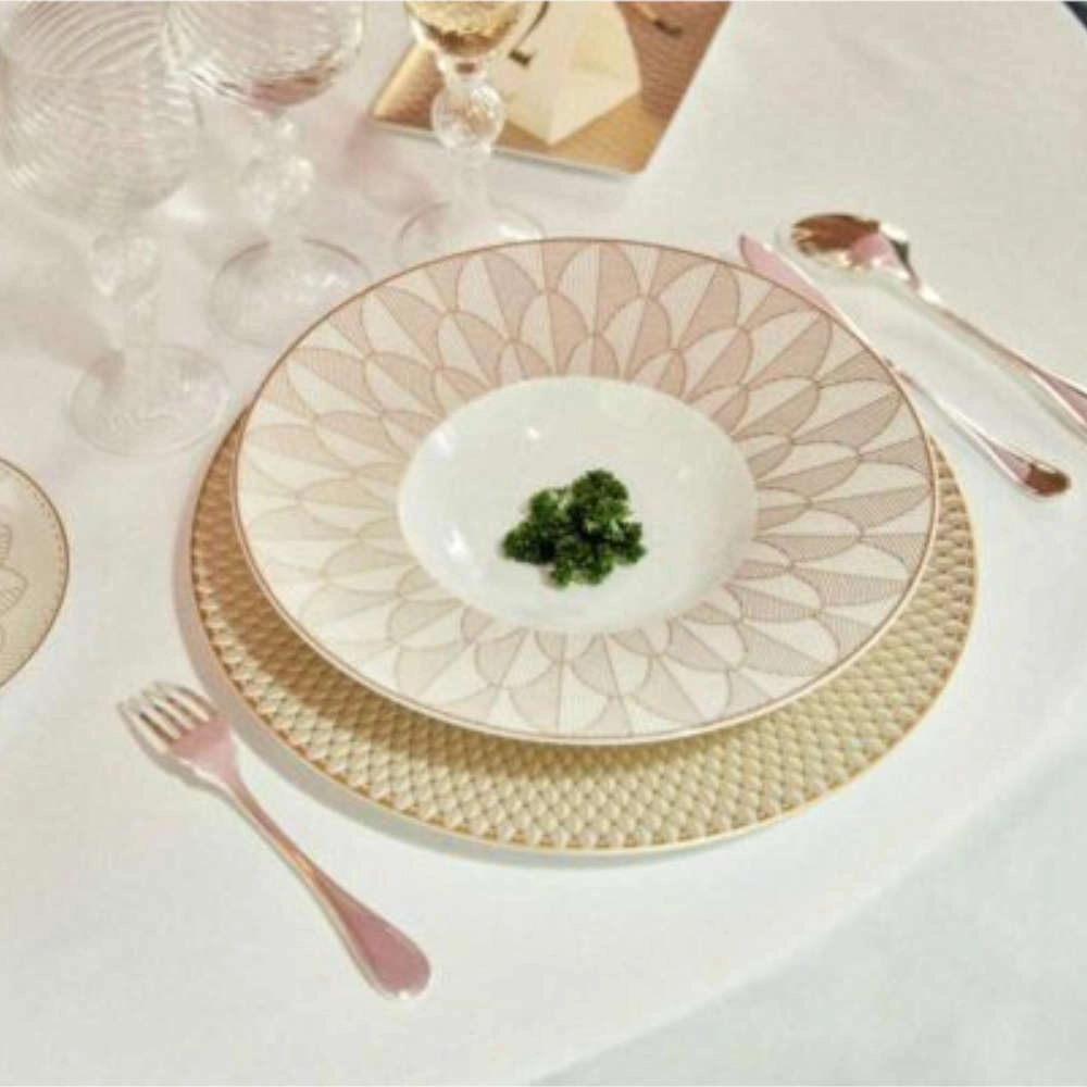 Prato Fundo Christofle Malmaison Impériale Ouro