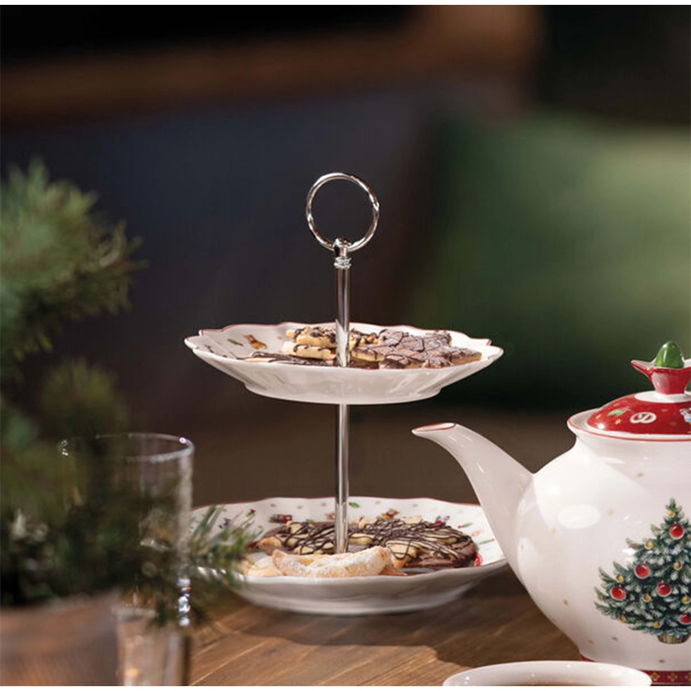 Prato Para Bolo 2 Andares Villeroy & Boch Toys Delight 25,5 X 25,5 X 6,5 Cm Prato Para Bolo 2 Andares Villeroy & Boch Toys Delight 25,5 X 25,5 X 6,5 Cm