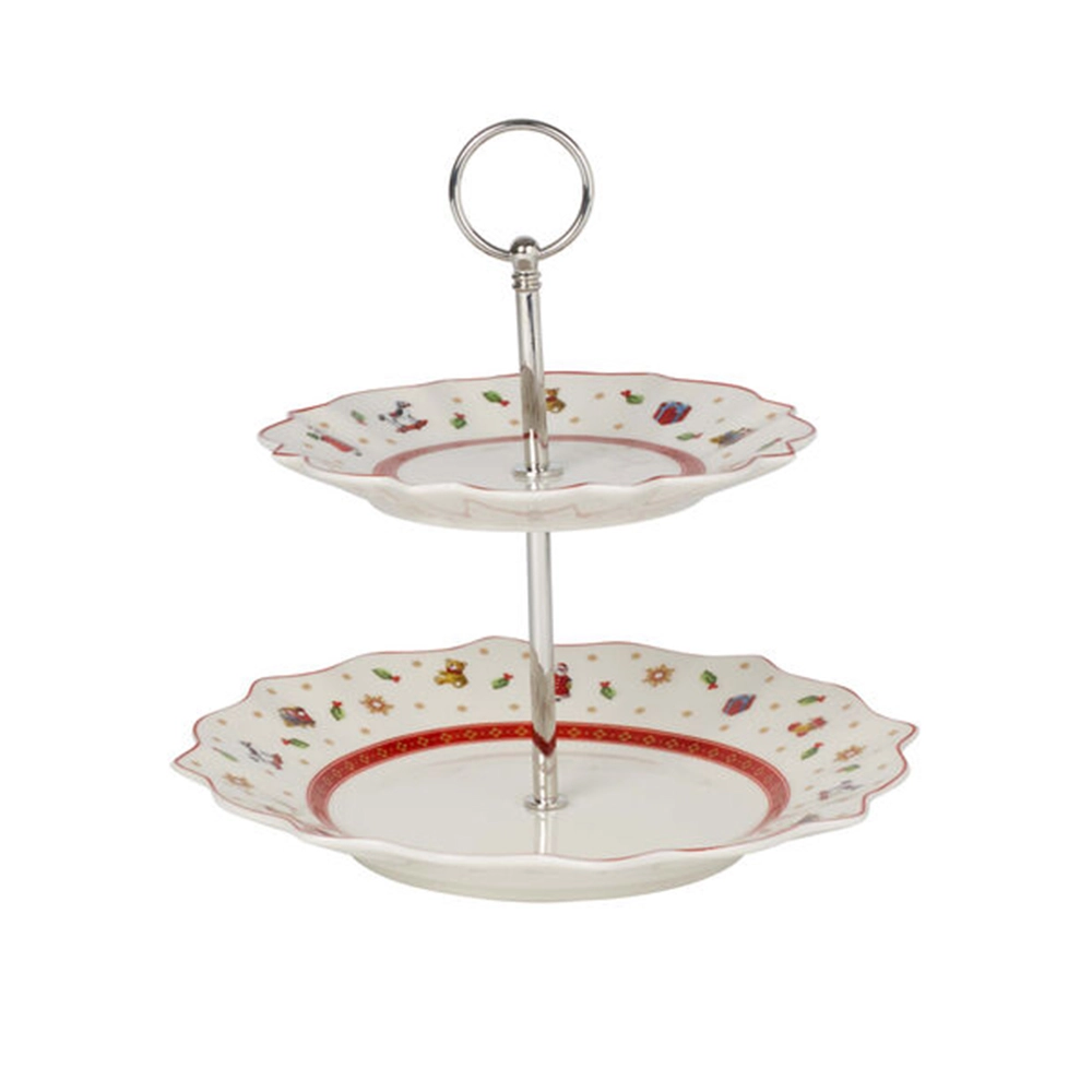 Prato Para Bolo 2 Andares Villeroy & Boch Toys Delight 25,5 X 25,5 X 6,5 Cm Prato Para Bolo 2 Andares Villeroy & Boch Toys Delight 25,5 X 25,5 X 6,5 Cm